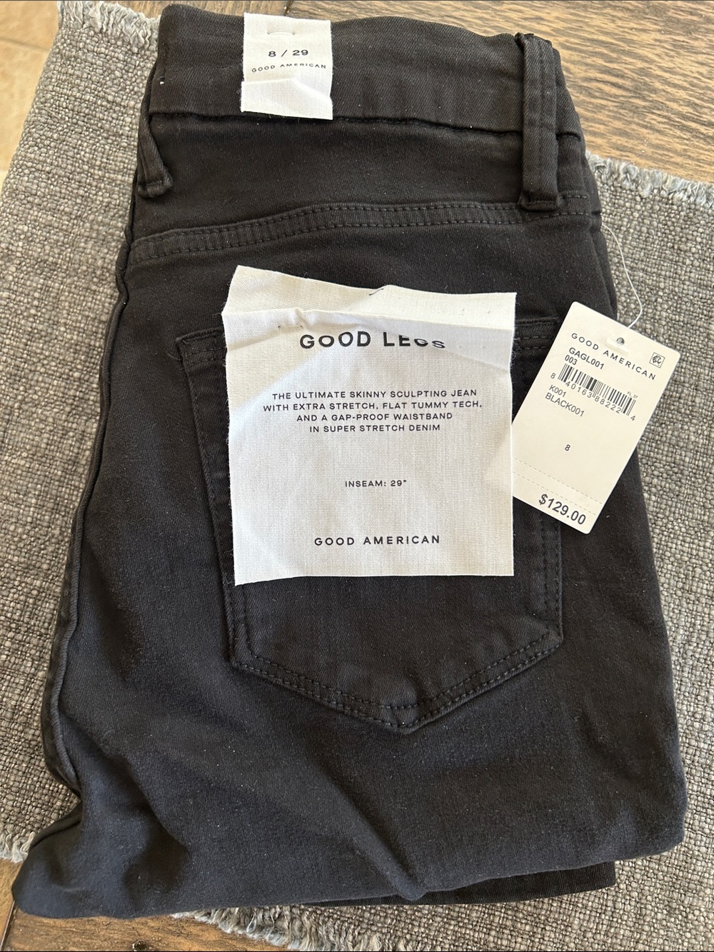 NEWGood American Black Good Legs Skinny Sculpting Jeans